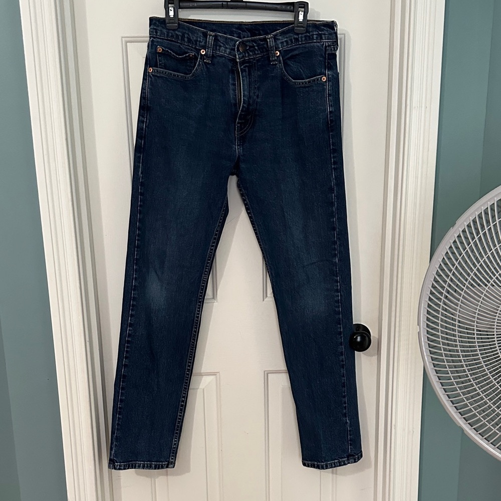 Levi's Men's Straight Jeans in Dark Blue